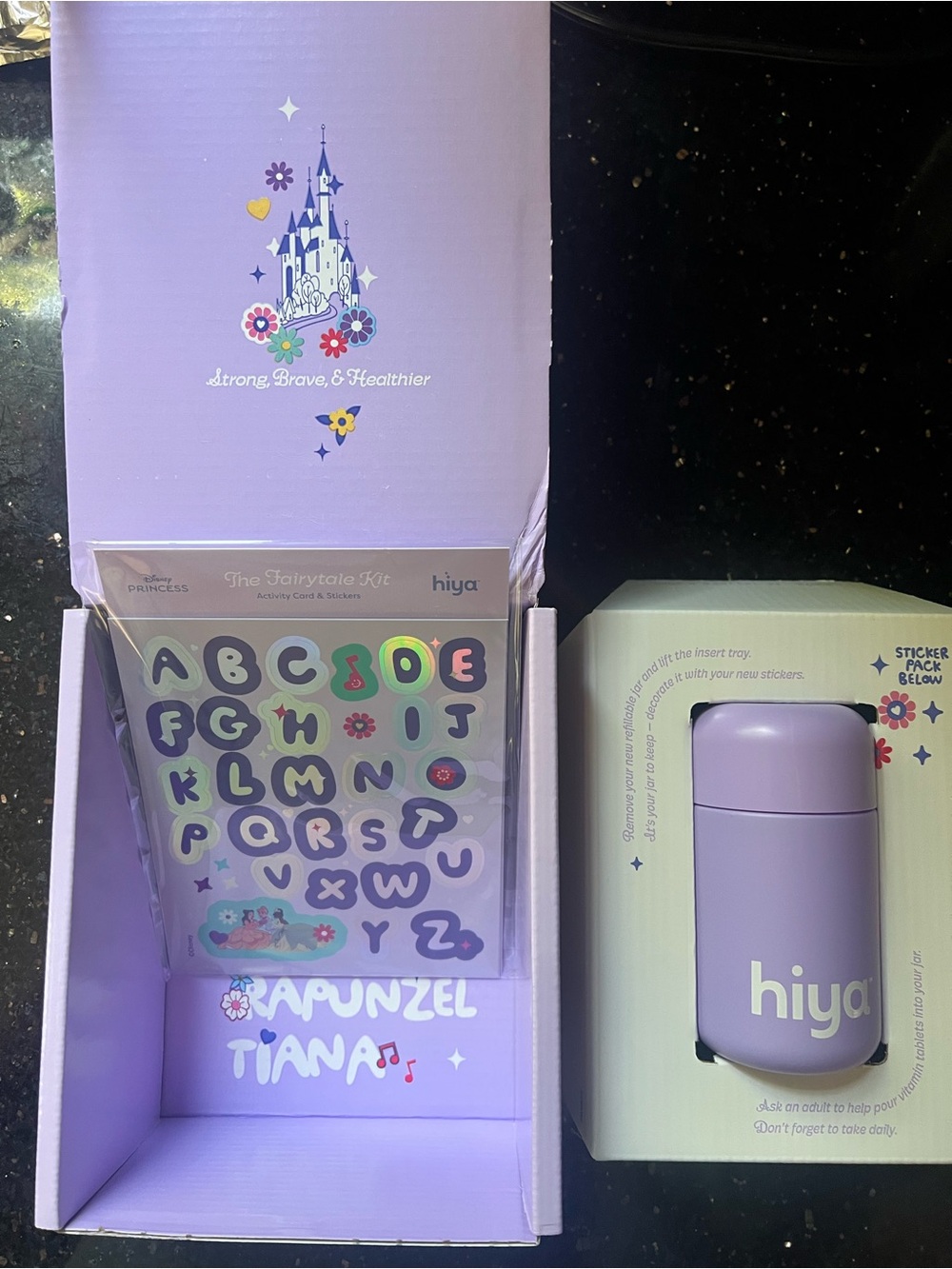 hiya Disney princess Kids Sticker & container Bottle Set